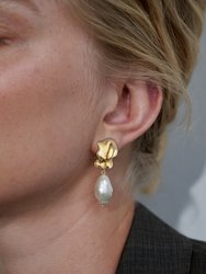 Baroque Pearl Mini Earrings - Gold