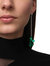 Gelsey Fold Drop Earrings - Emerald