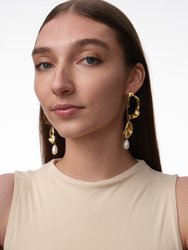 Inside Out Pearl Drop Statement Earrings