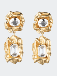 Lolita Earrings - Gold Crystal - Gold Crystal