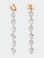 Lucite Drip Mini Earrings - Gold