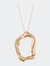 Molten Pendant Necklace - Mirror Gold