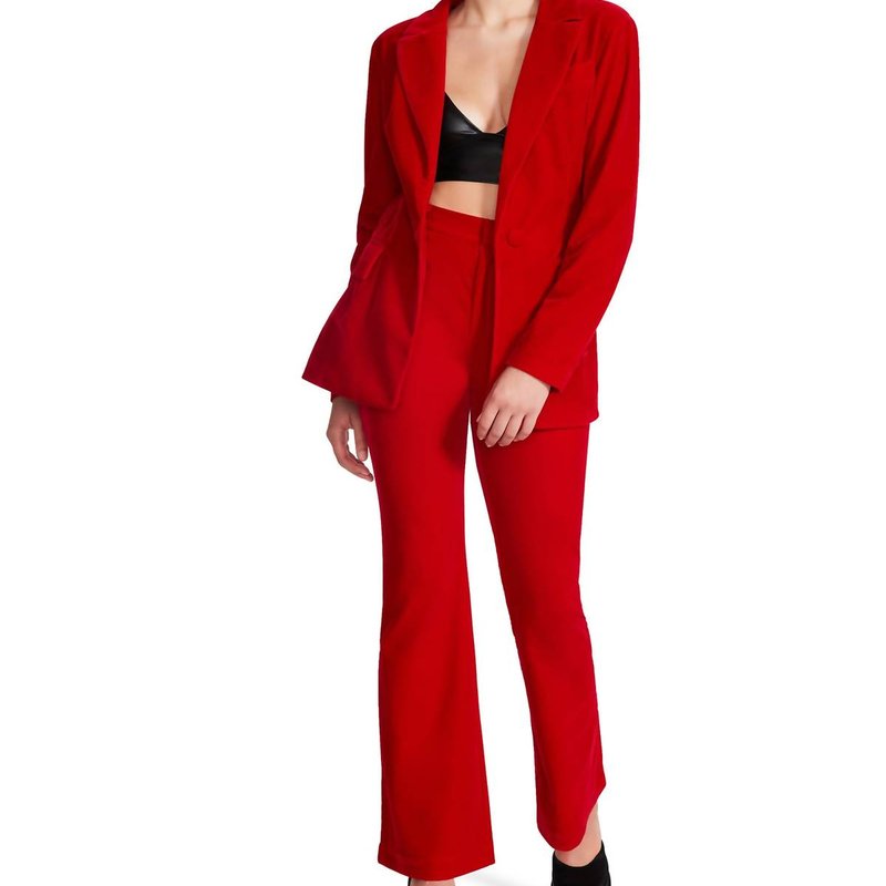 Shop Steve Madden Harlow Pants In Red