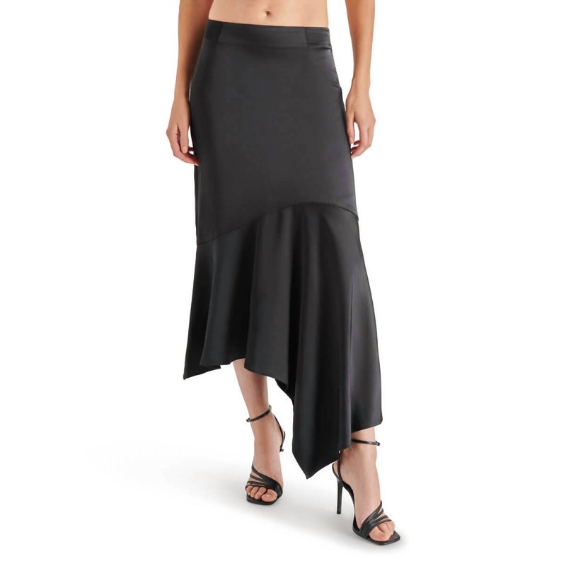 Shop Steve Madden Lucille Midi Skirt In Black