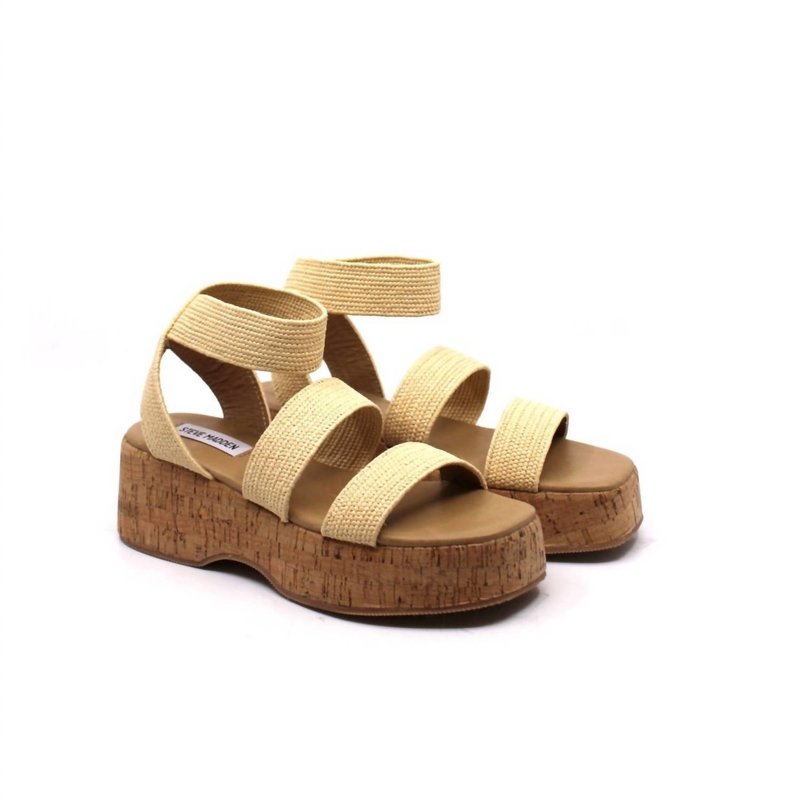 Shop Steve Madden Sashes Platform Sandal In Brown