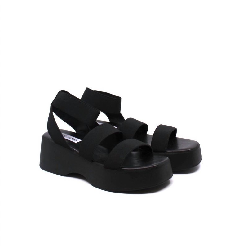 Shop Steve Madden Sashes Platform Sandal In Black