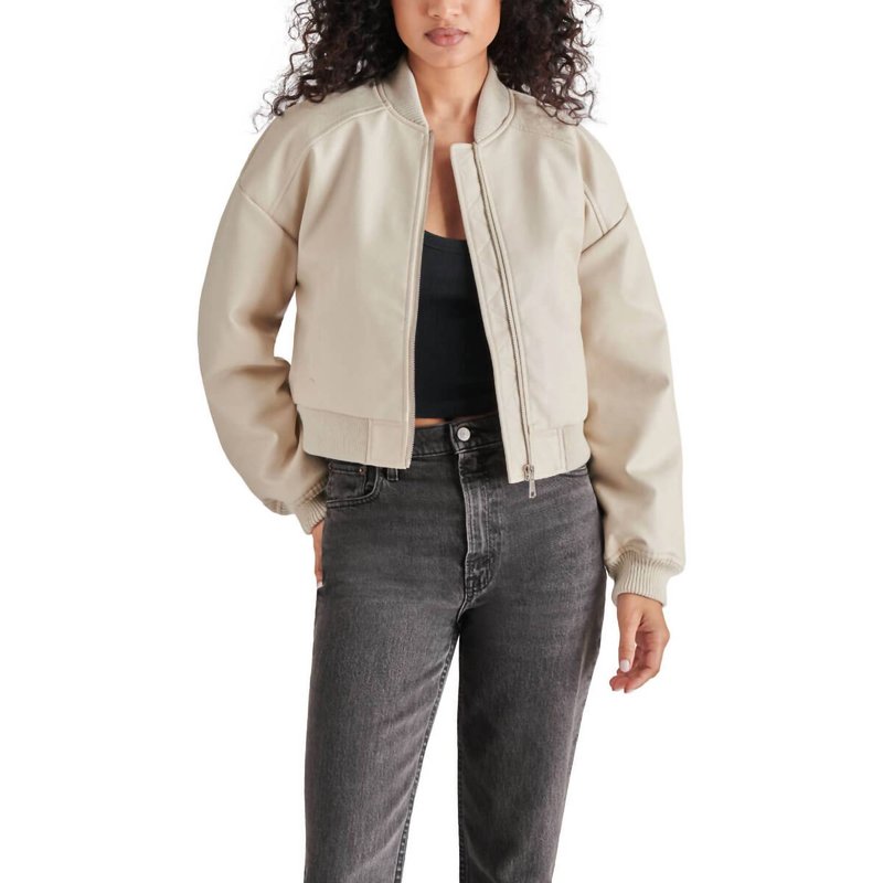 Shop Steve Madden Scout Jacket In Ivory In White