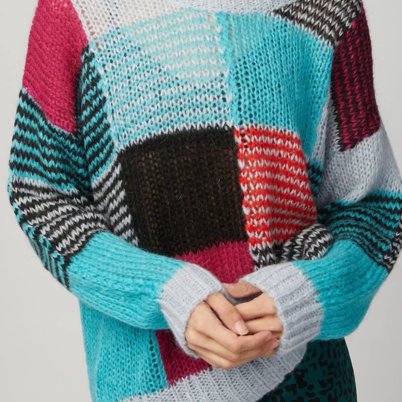 Shop Stine Goya Sana Multicolor Sweater In Multicolor In Blue