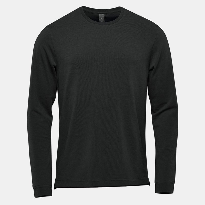 Stormtech Mens Montebello Long-sleeved T-shirt In Black