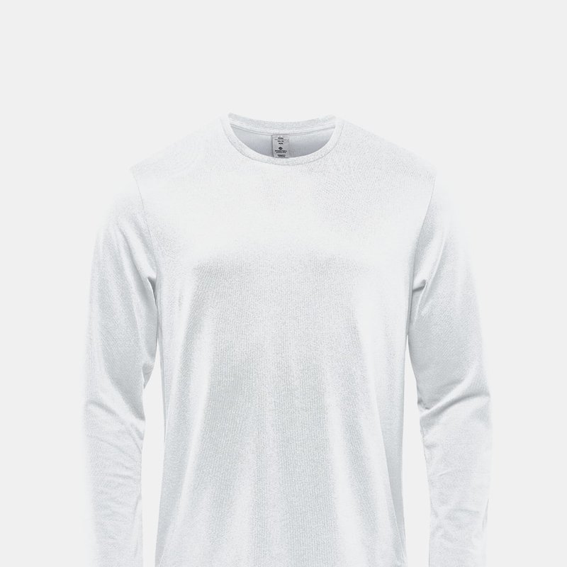Stormtech Mens Montebello Long-sleeved T-shirt In White