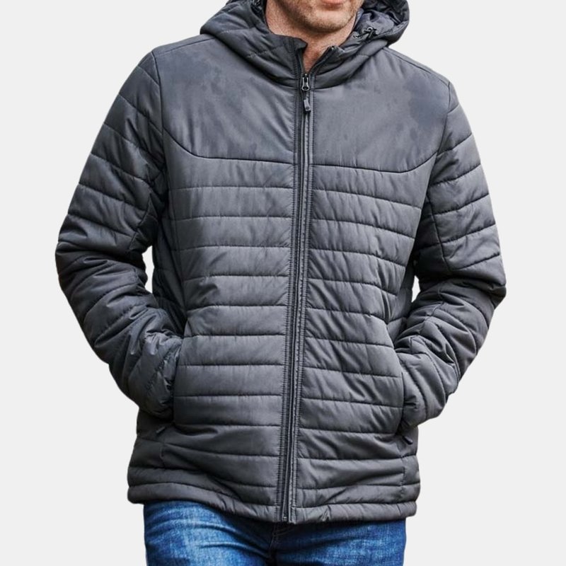 Stormtech Mens Nautilus Quilted Hooded Jacket In Grey