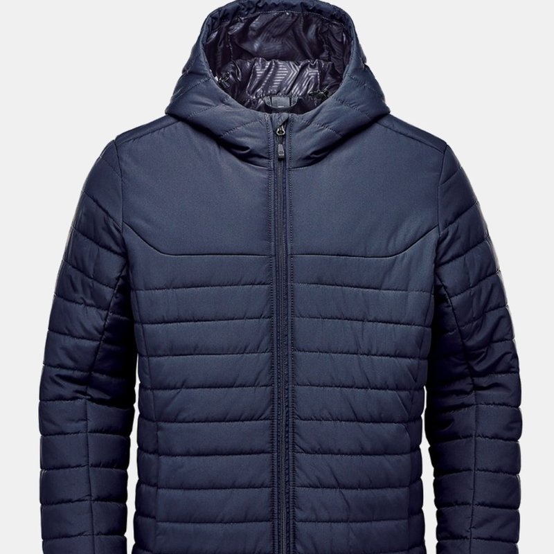 Stormtech Mens Nautilus Quilted Hooded Jacket In Blue