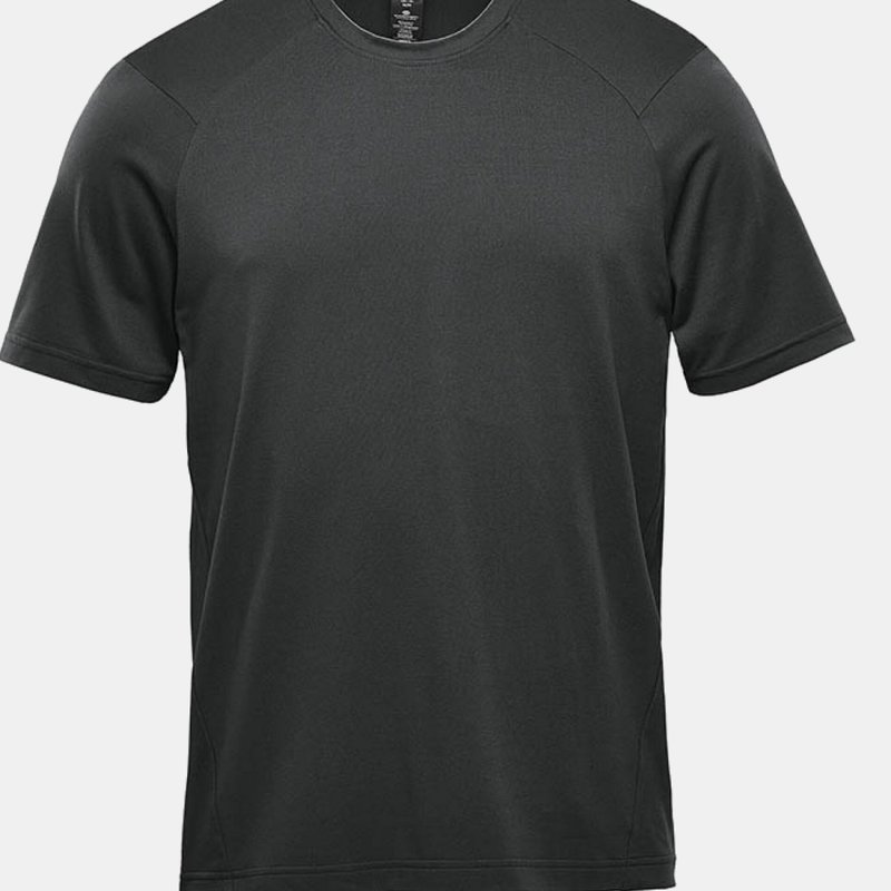 Shop Stormtech Mens Tundra Short-sleeved T-shirt In Grey