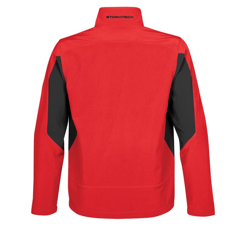 Shop Stormtech Mens Pulse Softshell Jacket (true Red/ Black)