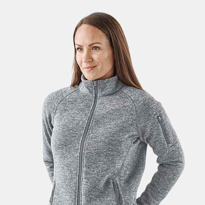 Stormtech Womens/ladies Avalante Heather Full Zip Fleece Jacket In Grey