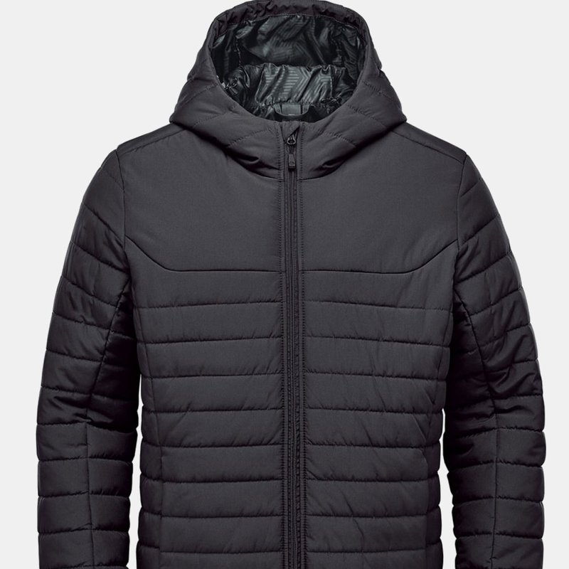 Stormtech Womens/ladies Nautilus Quilted Padded Hooded Jacket In Black