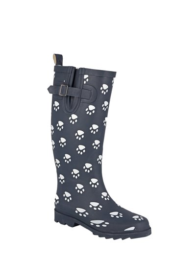 StormWells Womens/Ladies Paw Print Rubber Galoshes product