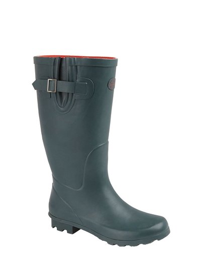 StormWells Womens/Ladies Plain Wellington Boots (Green/Red) product