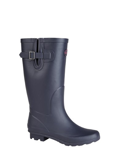 StormWells Womens/Ladies Plain Wellington Boots (Navy/Red) product