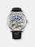 3917 Automatic 43mm Skeleton Watch - Silver