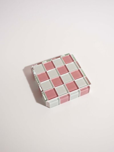 Subtle Art Studios Glass Tile Cube Pink Himalayan Milk Chocolate product