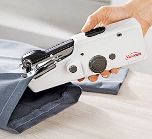 Sunbeam Cordless Handheld Sewing Machine In White