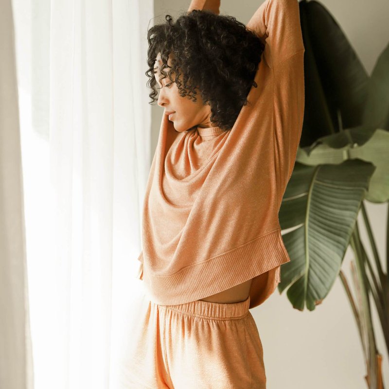 Sunday Citizen Cosset Relaxed Pullover In Camel