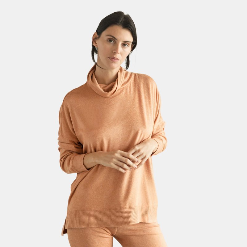 Sunday Citizen Cosset Relaxed Turtleneck In Brown