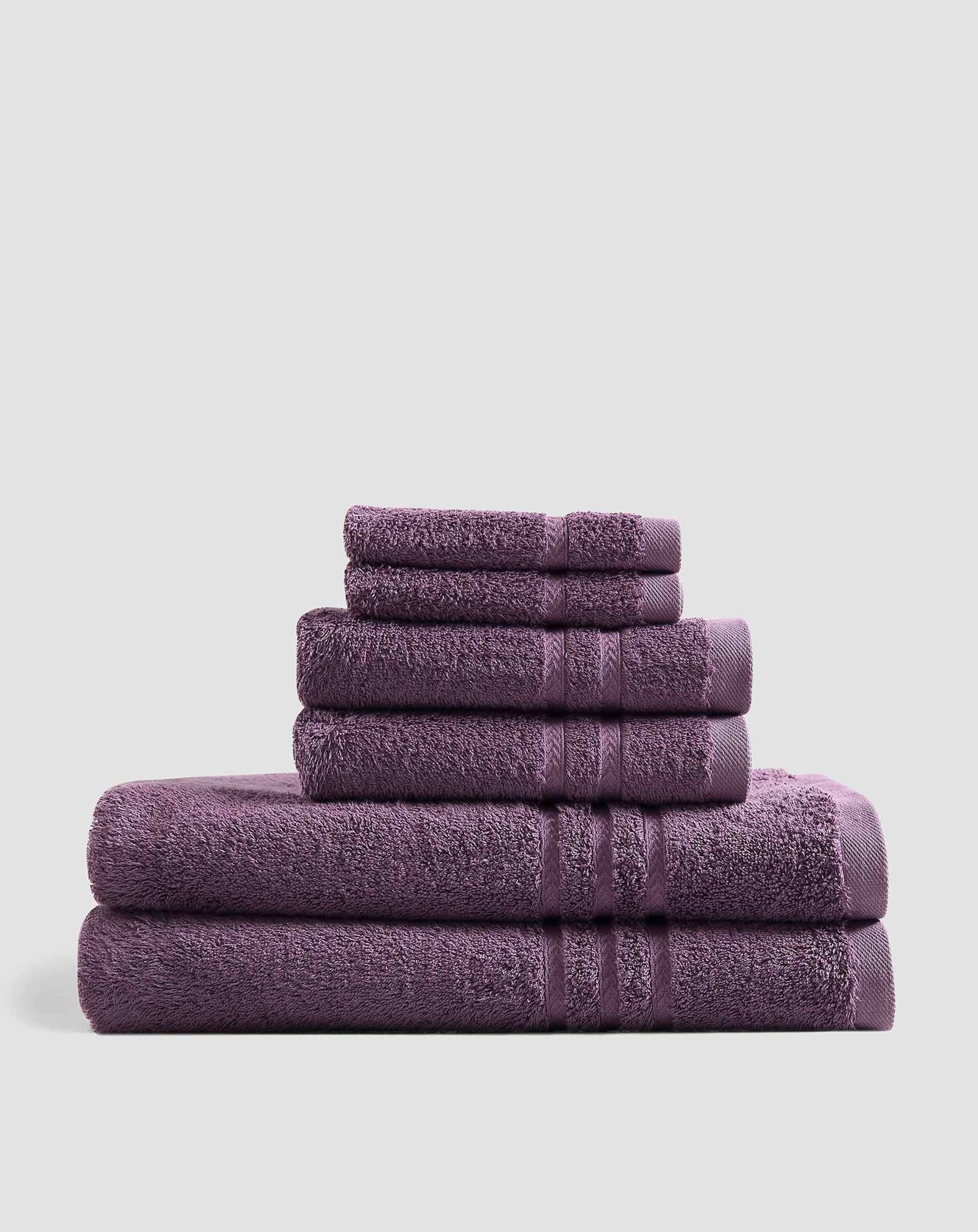 Sunday Citizen Plush Towel Set In Purple