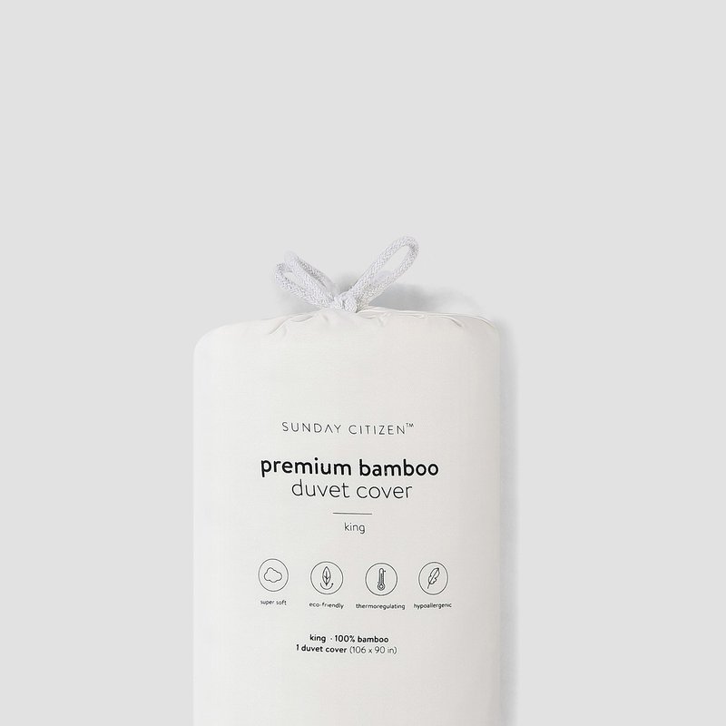 Shop Sunday Citizen Premium Bamboo Duvet Cover In Grey
