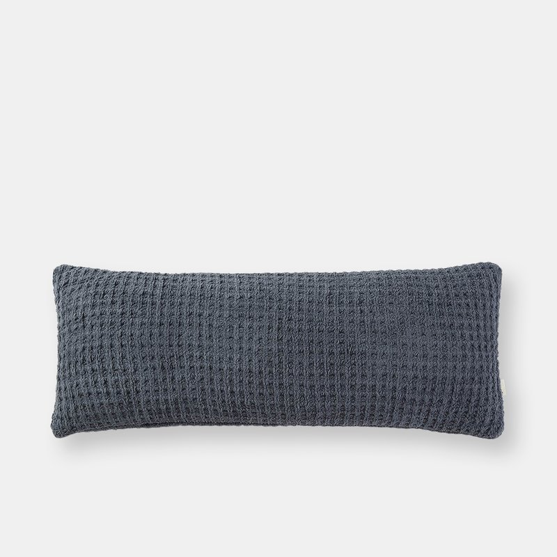 Sunday Citizen Snug Waffle Lumbar Pillow In Grey