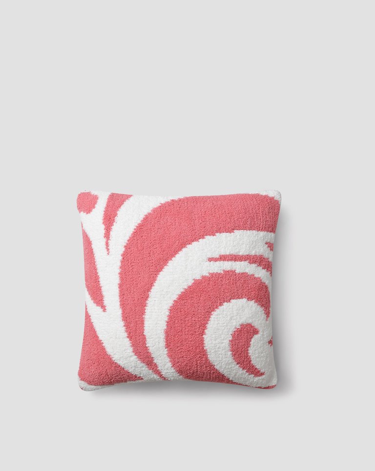Versailles Throw Pillow - Rouge - Off White