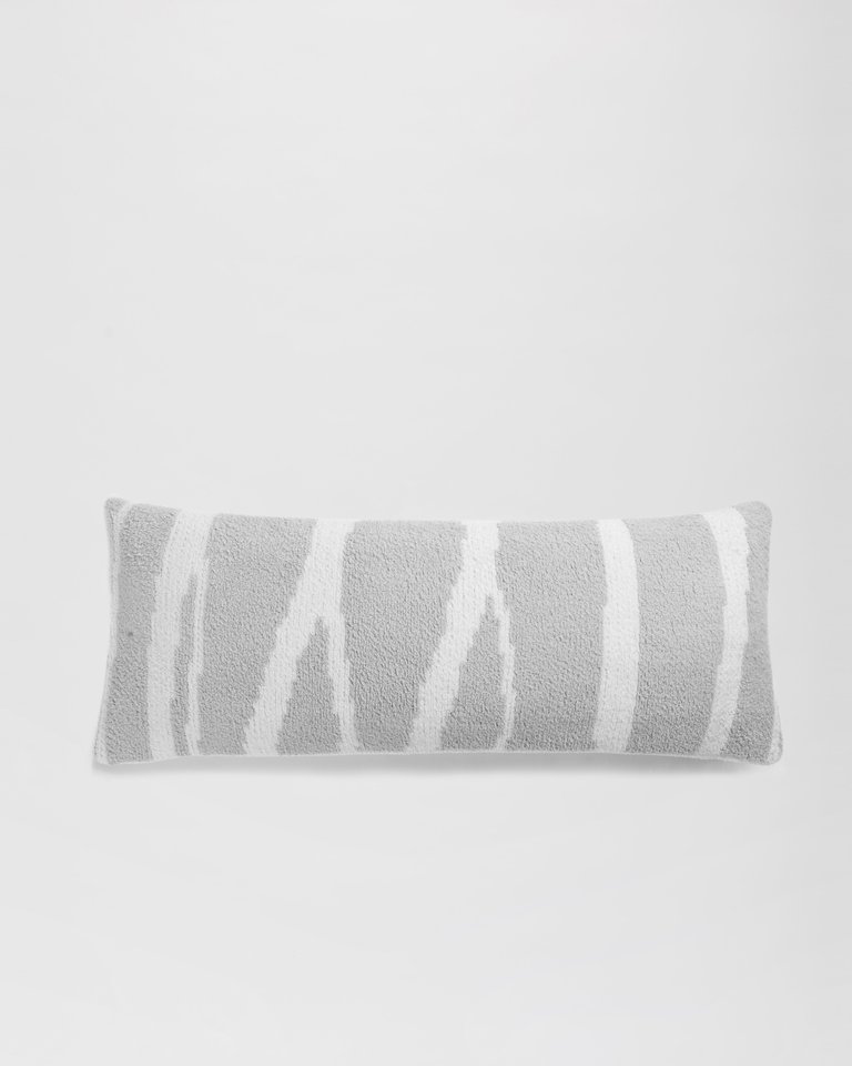Woodland Lumbar Pillow - Cloud Grey - Off White