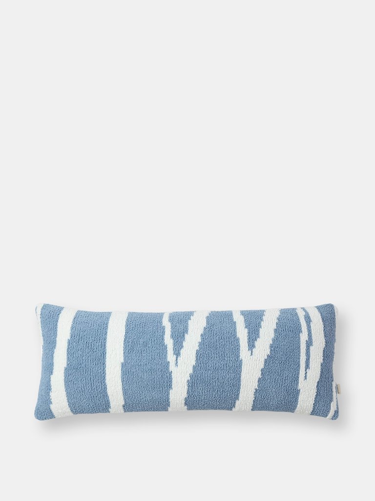 Woodland Lumbar Pillow - Denim - Off White