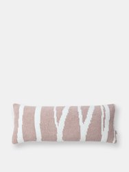 Woodland Lumbar Pillow - Rusty Rose - Off White