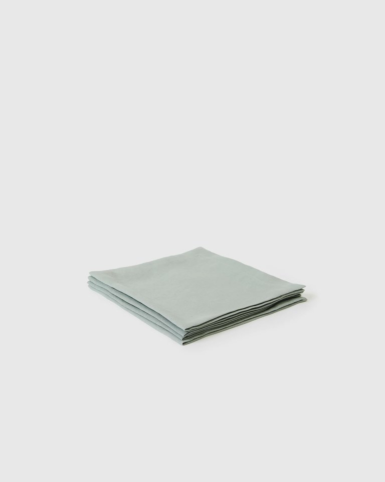 Berkeley Linen Table Napkins (Set of 4) - Jade - Jade