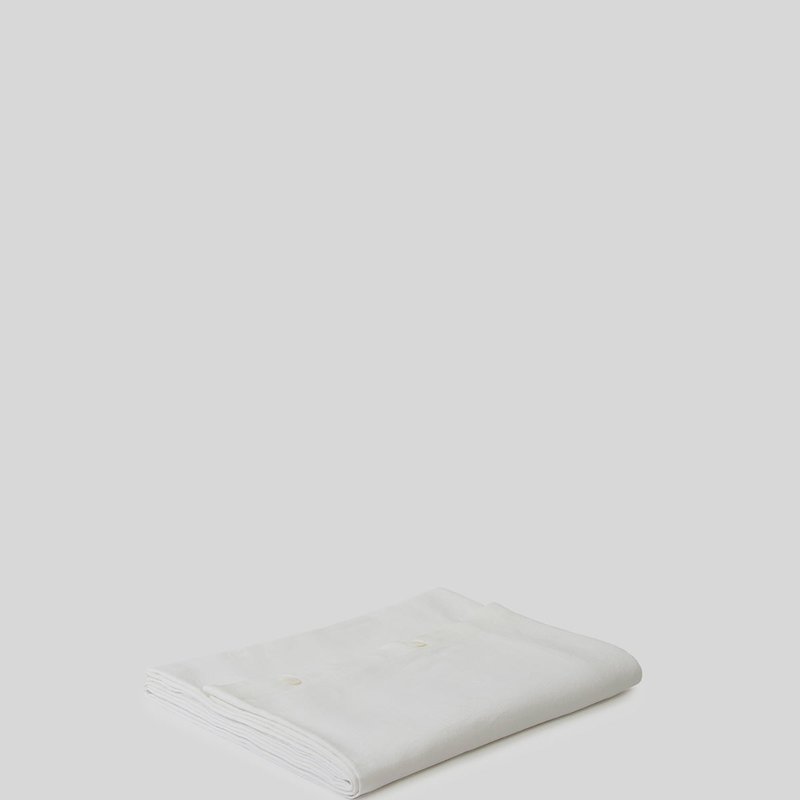 Sunday Morning Marcel Linen Duvet Cover In White