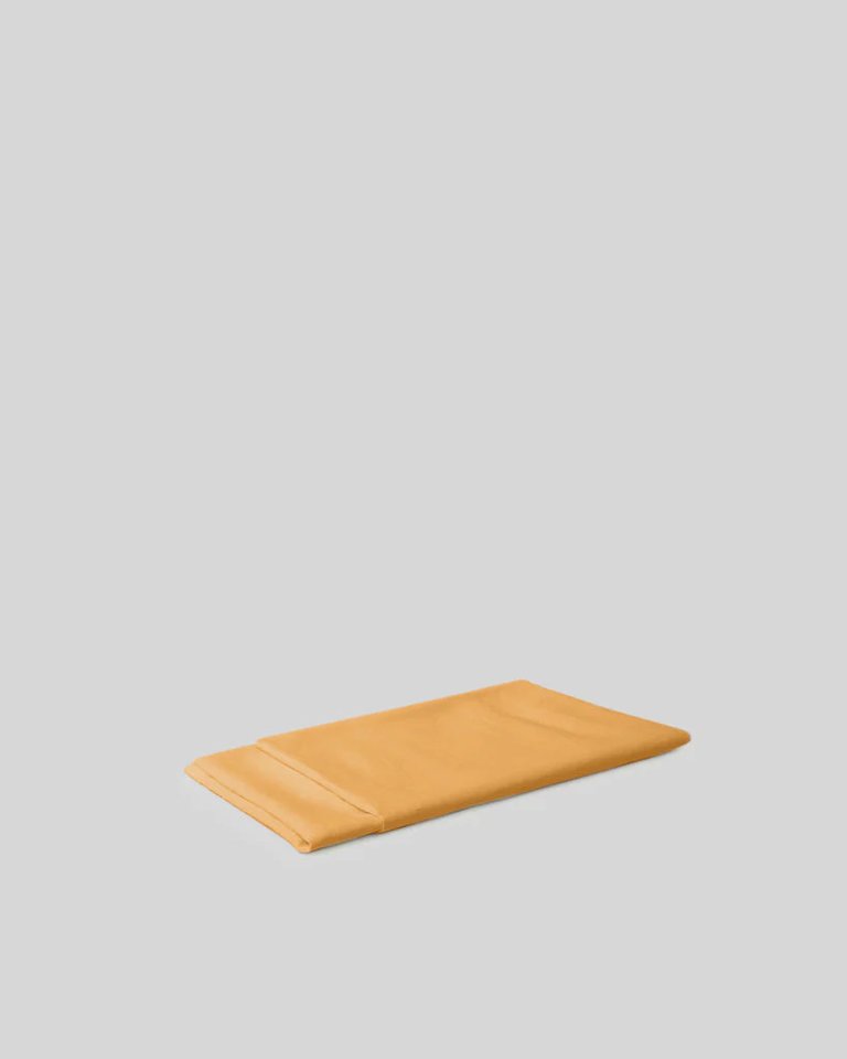 Marcel Linen Flat Sheet - Mustard - Mustard