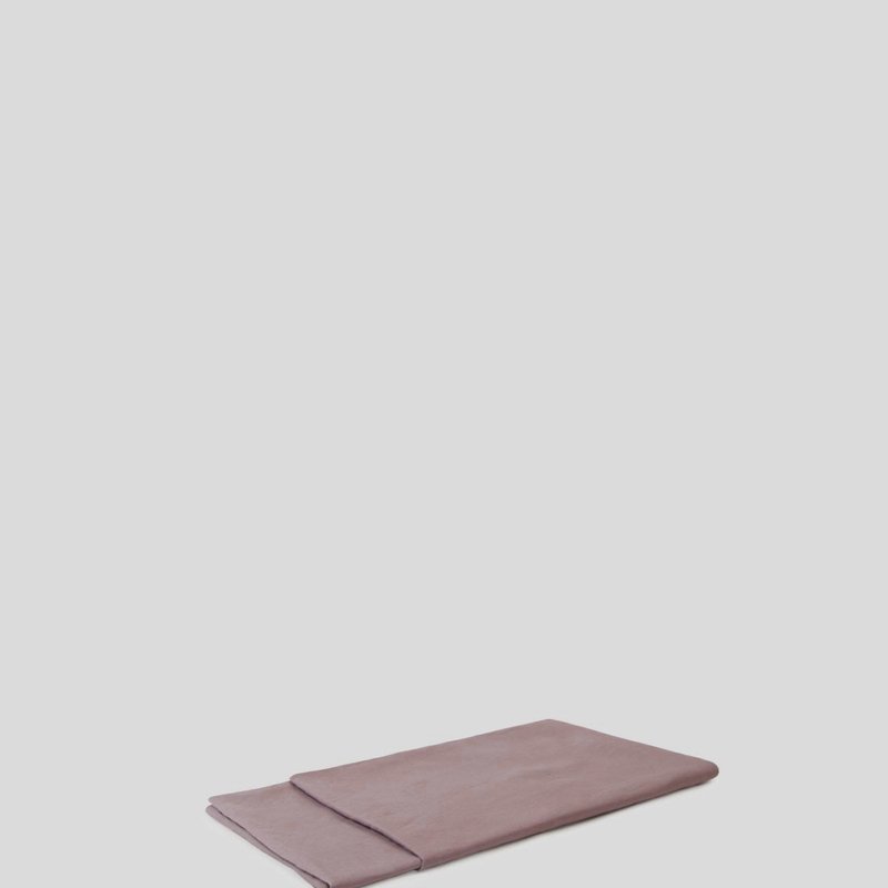 Sunday Morning Marcel Linen Flat Sheet In Purple