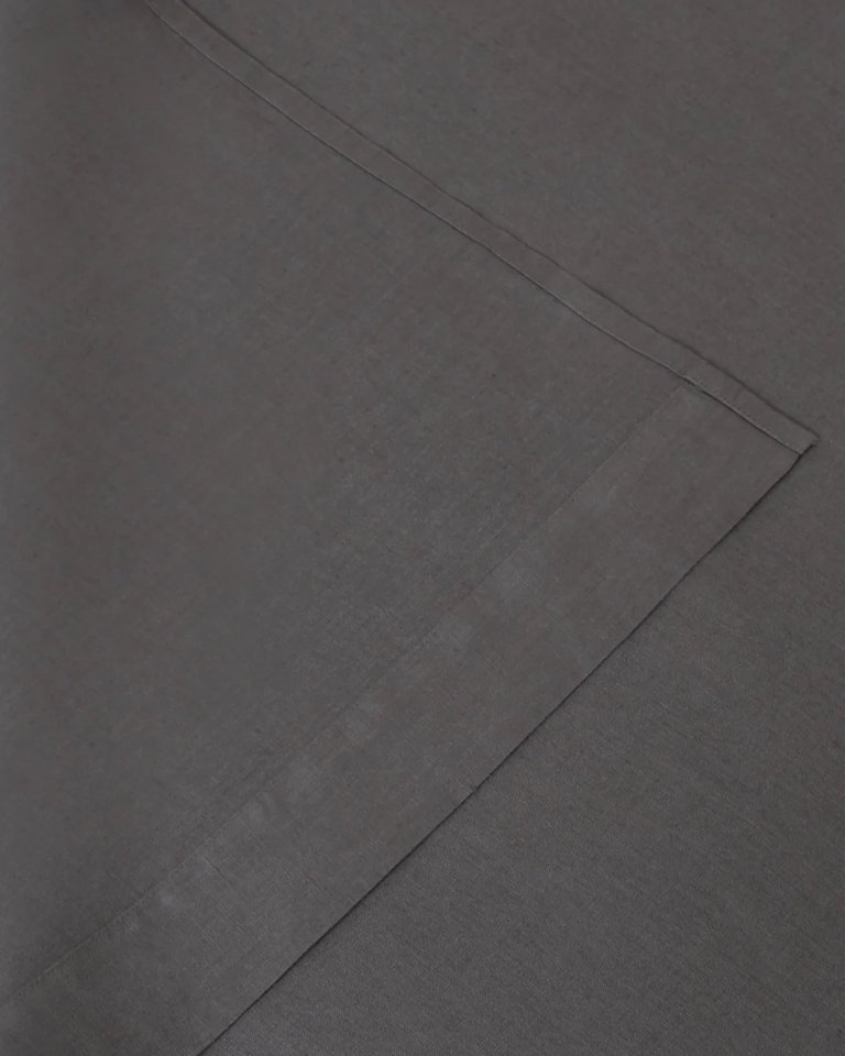 Marcel Linen Flat Sheet - Storm