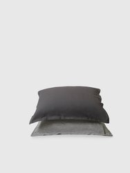 Marcel Linen Pillowcases (Pair) - Storm / Storm Stripe - Storm / Storm Stripe