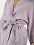 Sai Full-Length Linen Robe - Lilac