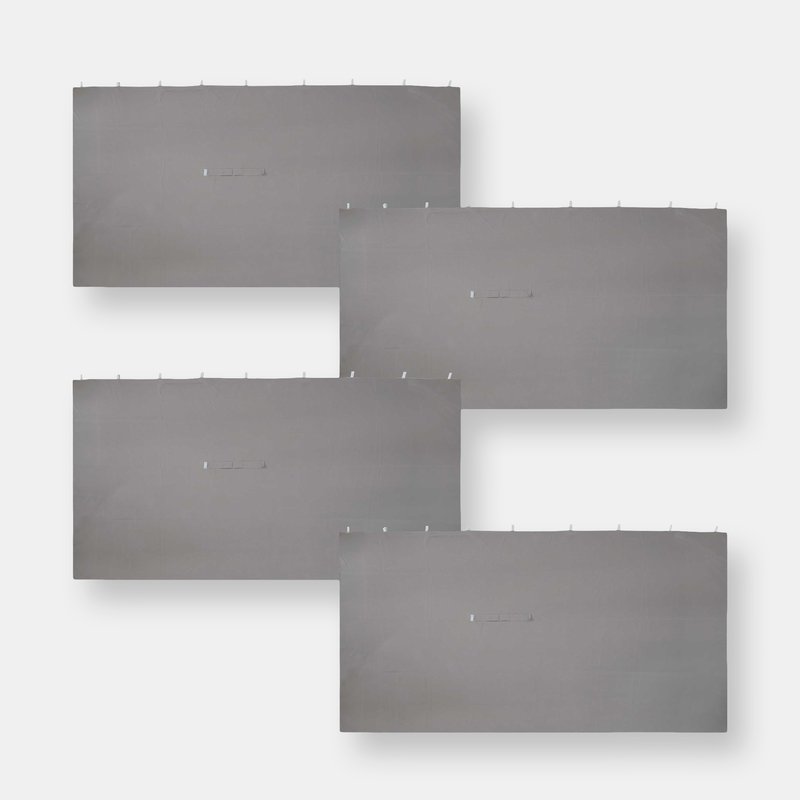 Sunnydaze Decor 10' X 13' Replacement Sidewall Set For Gazebo 4-piece Kit In Grey