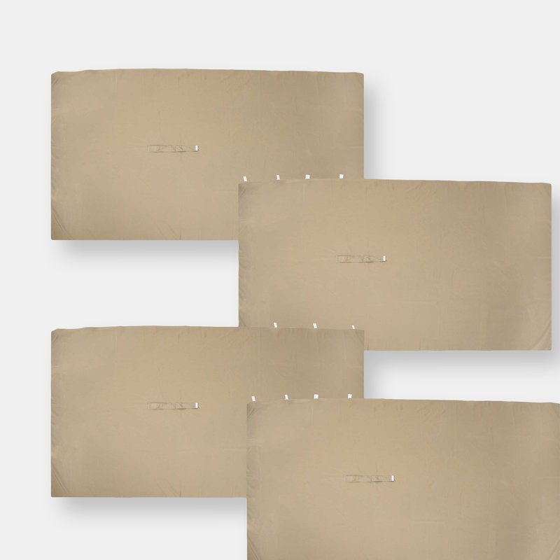 Sunnydaze Decor 10' X 13' Replacement Sidewall Set For Gazebo 4-piece Kit In Brown