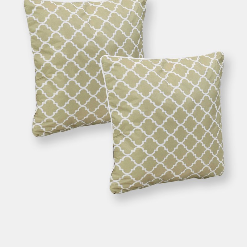 Sunnydaze Decor 2 Indoor/outdoor Throw Pillows In Brown