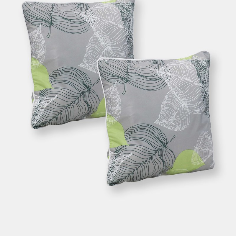 Sunnydaze Decor 2 Indoor/outdoor Throw Pillows In Grey