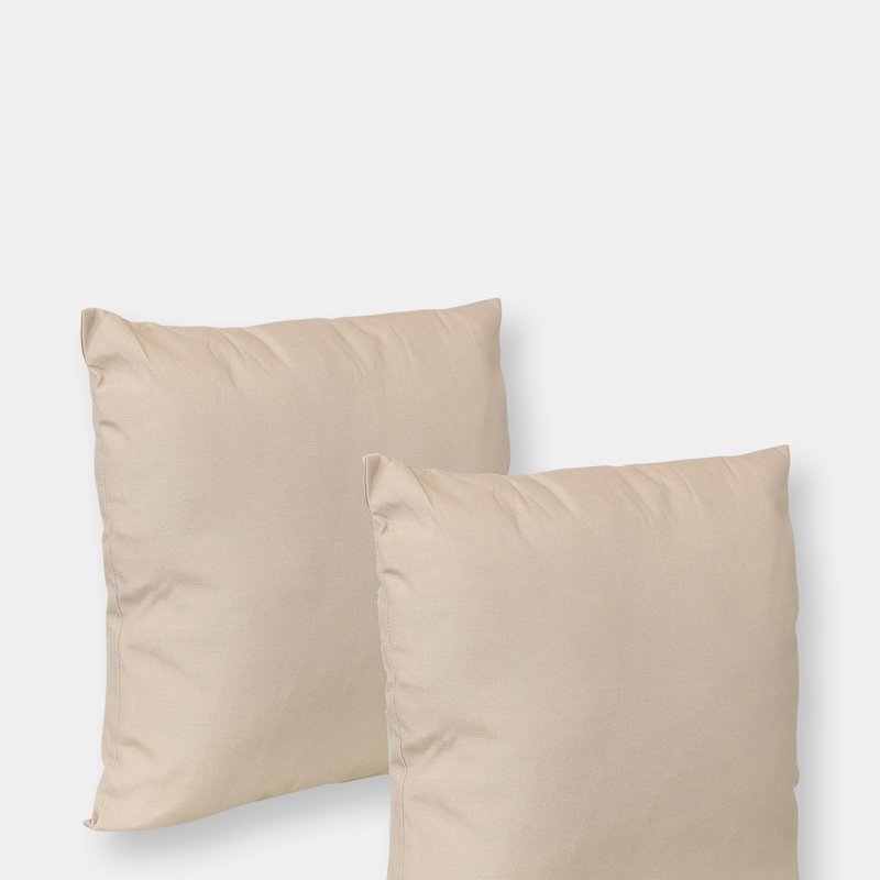 Sunnydaze Decor 2 Outdoor Decorative Throw Pillows In White
