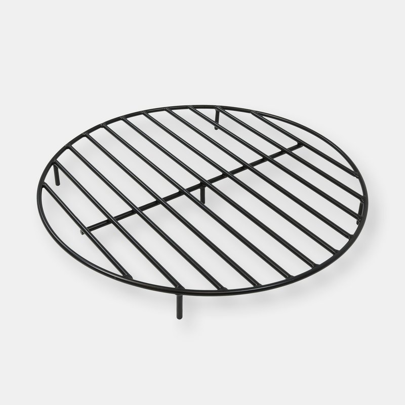 Shop Sunnydaze Decor 36" Fire Pit Firewood Grate Round Wood Burning Campfire Heavy Duty Accessory In Black