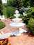 4-Tier Fruit Top Outdoor Water Fountain Backyard Garden Feature