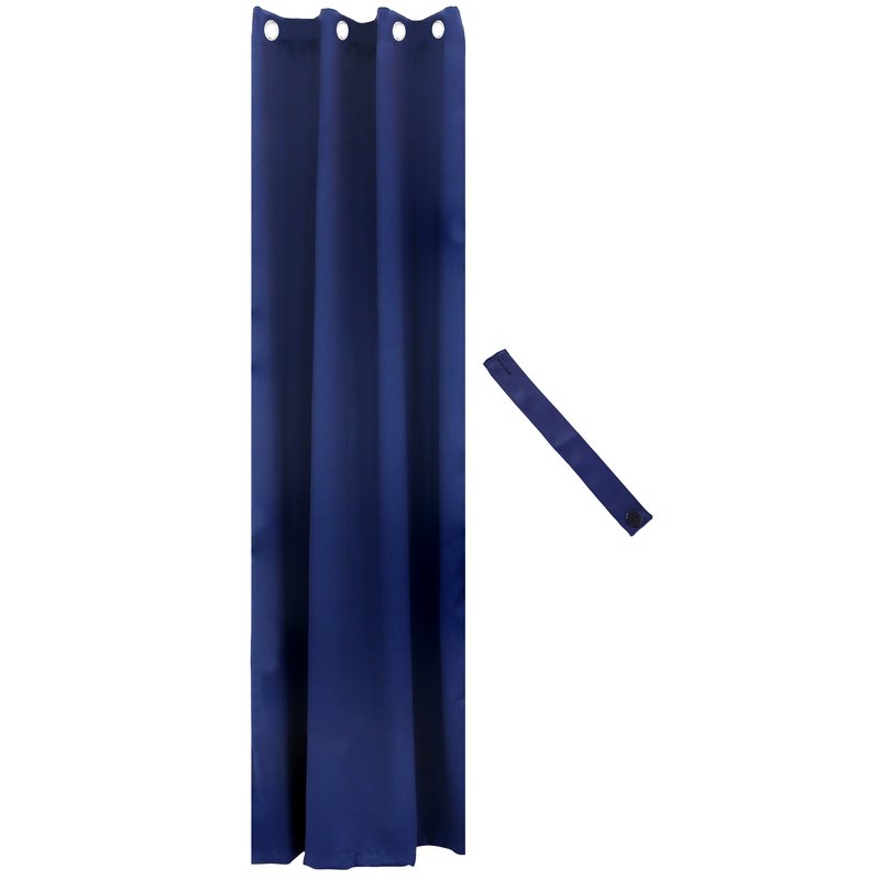 Sunnydaze Decor 52" X 107.5" Blackout Curtain Panel With Grommet Top In Blue
